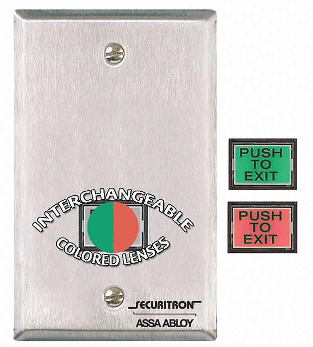 Push to Exit Button, Wall Mounted
