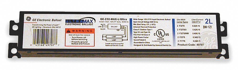 Electronic Ballast, T8 Lamps, 120/277V