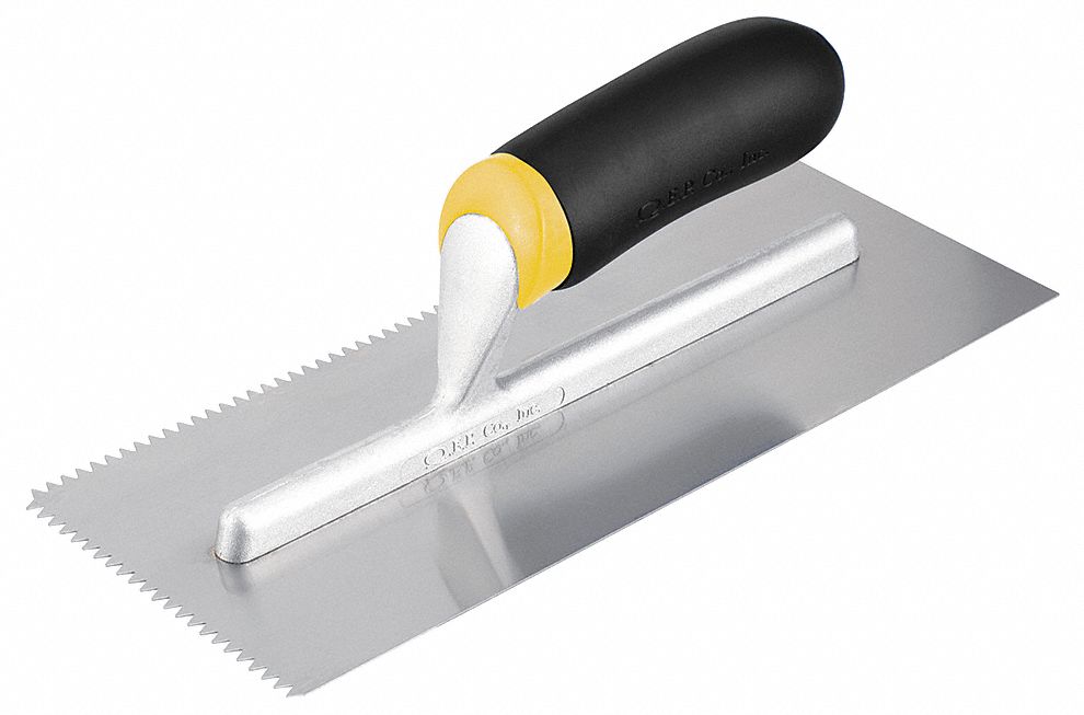 Notched Trowel, 3/16 x 5/32 V Notch