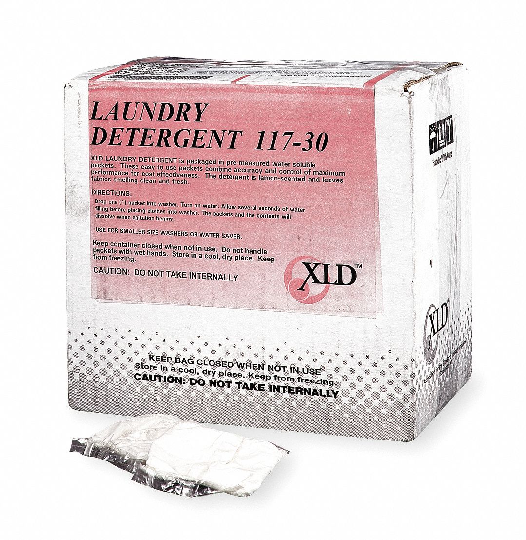 Powder Laundry Detergent, Lemon, PK 100