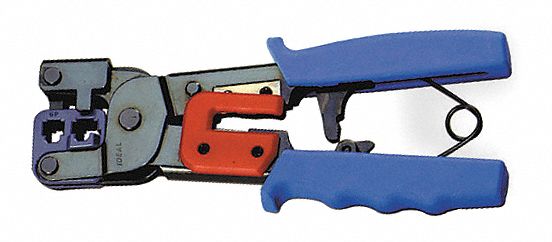 Ratchet Crimper w/Stripper For RJ11, RJ45