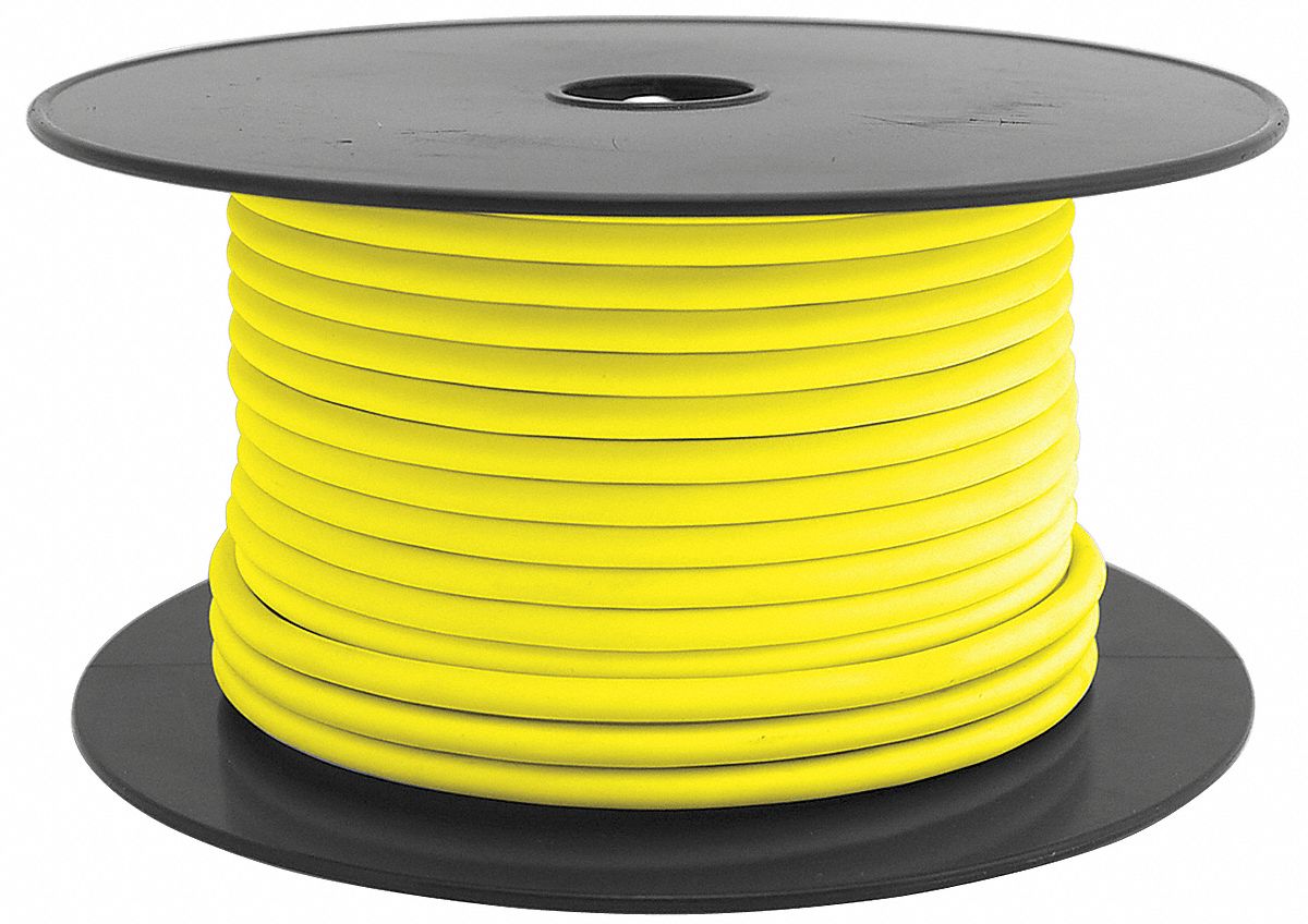 Primary Wire, Automtv, AWG 14, 100 Ft, Yel