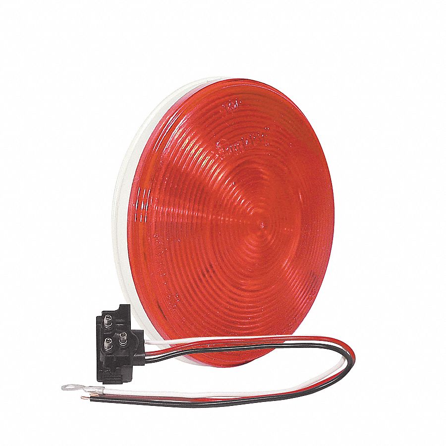 Stop-Turn-Tail, Round, Red