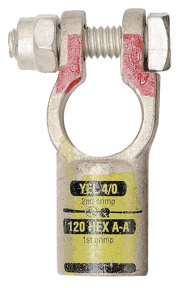 Wire Term, Pos, Crimp, 4/0 AWG, PK10