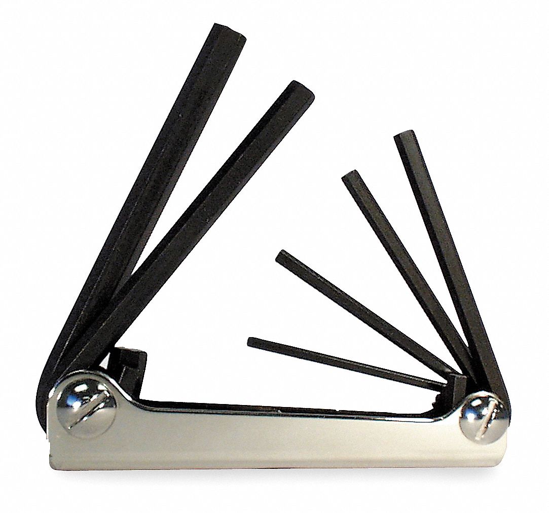 Hex Key Set, 3 - 10mm, Fold-Up