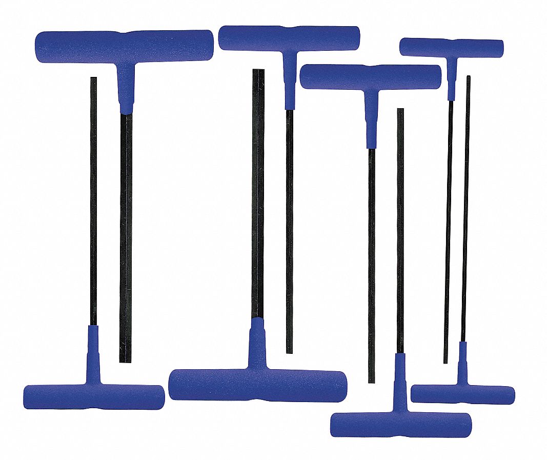 Hex Key Set, 2 - 10mm, T-Handle, Long