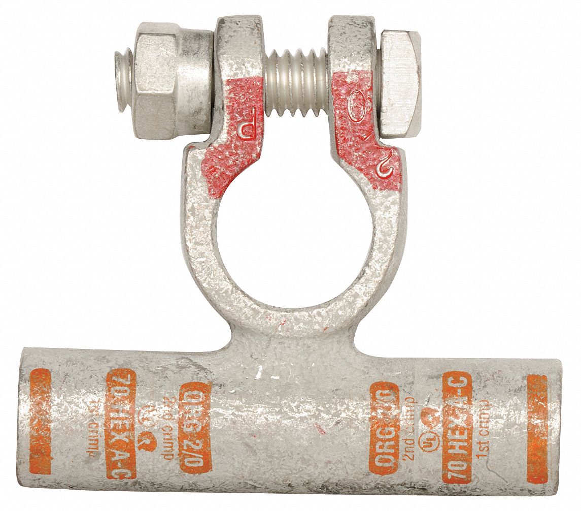 Wire Term, Pos, Crimp, 2/0 AWG, PK10