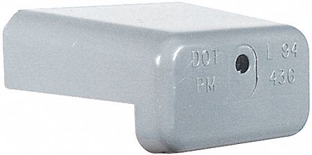 License Plate Light Cover, Gray, PK 6
