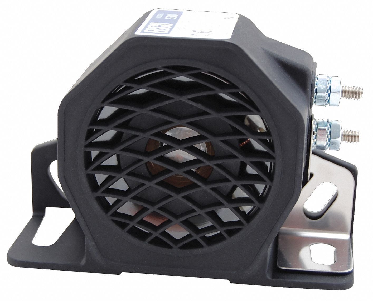 Back Up Alarm, 97dB, Black, 2-3/5 In. H