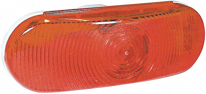 Stop-Turn-Tail, Oval, Red