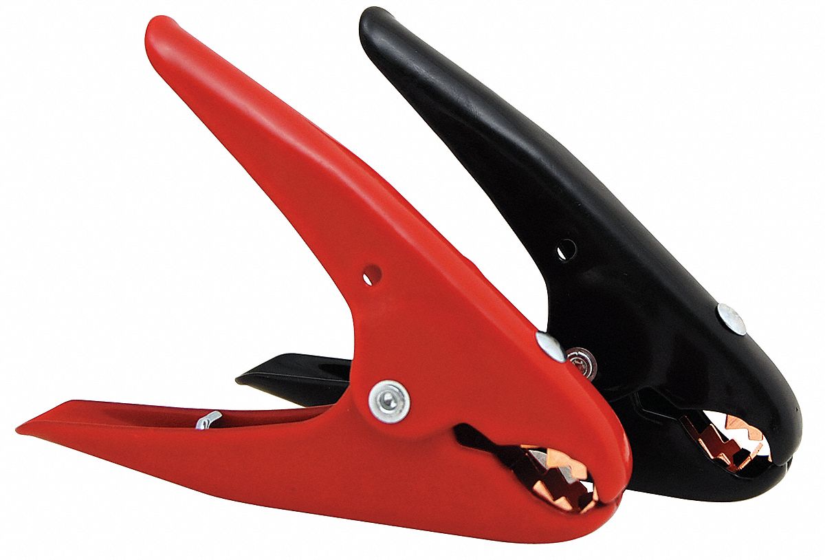 Booster Cbl Clmp, 4ga, 2ga, 500A, Red/Blk, PR