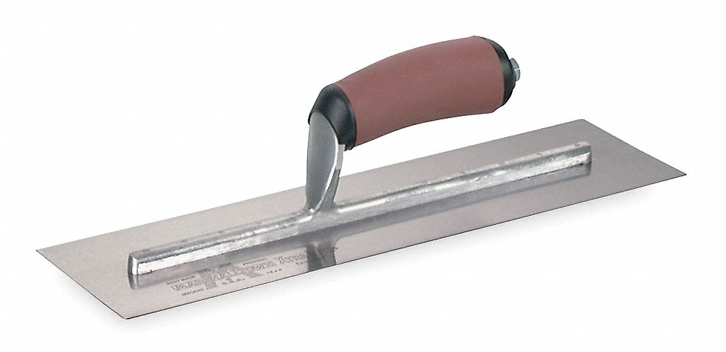 Concrete Finish Trowel, 16 In, Soft Grip