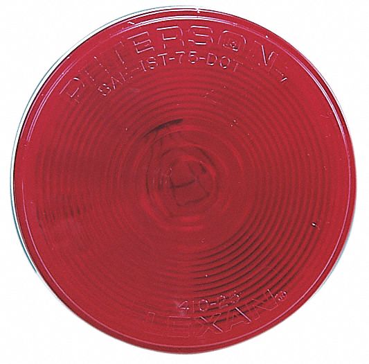 Stop-Turn-Tail Lamp, Round, Red