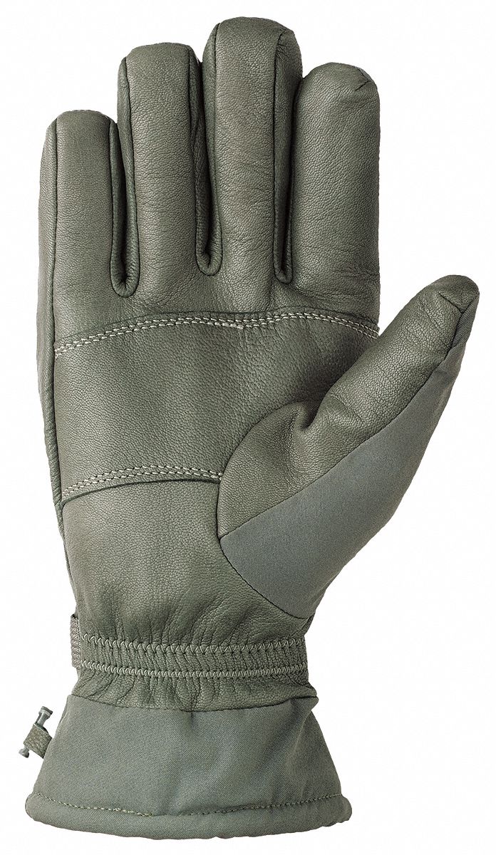 Cold Protection Gloves, L, Green, PR