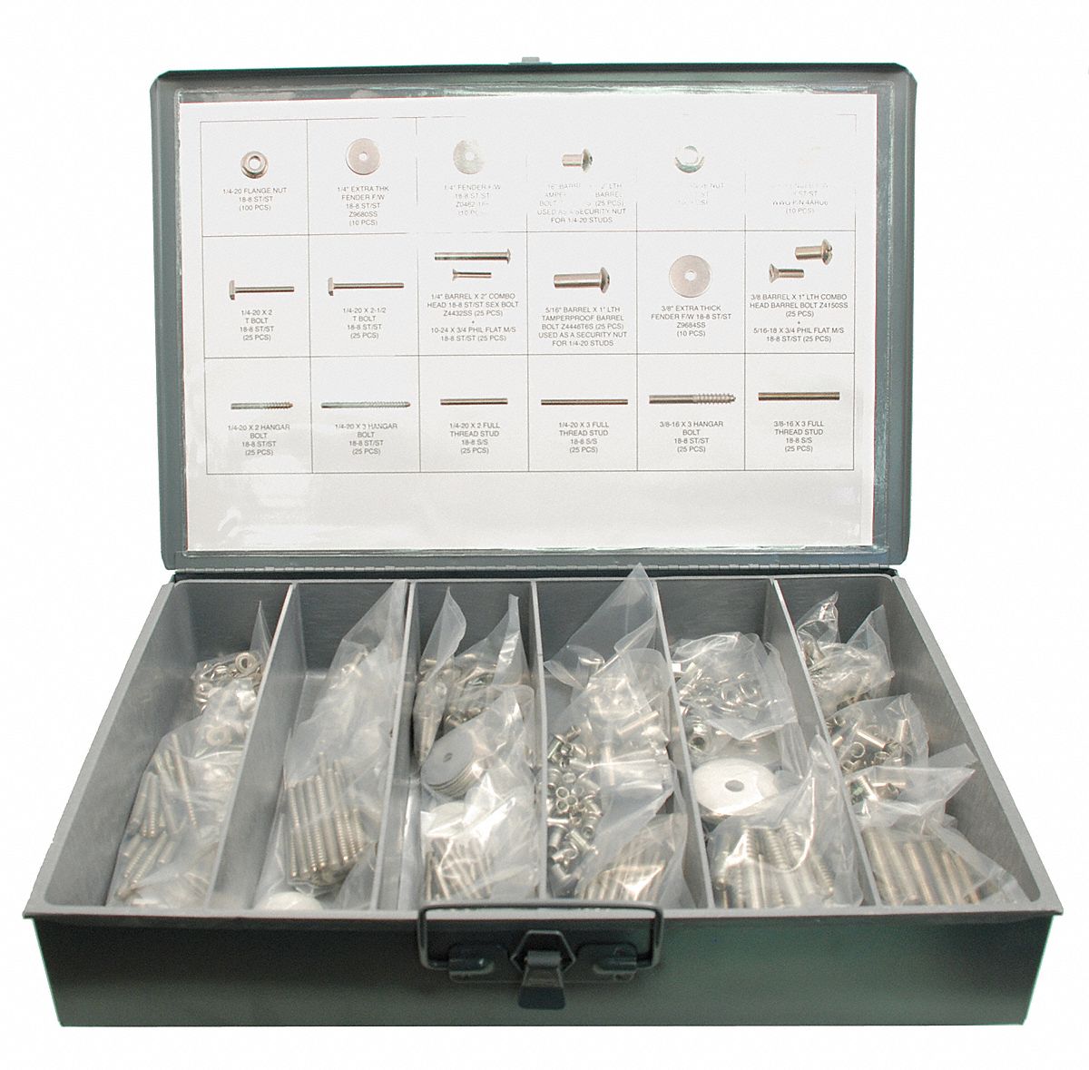 Solar Install Kit, 18-8 SS, 530 Pcs