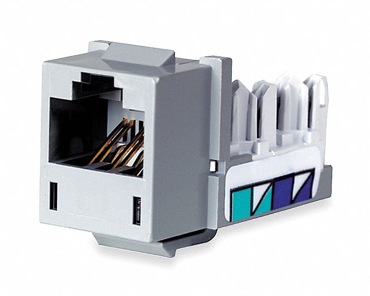 Jack, Gray, Cat5e, Rj45