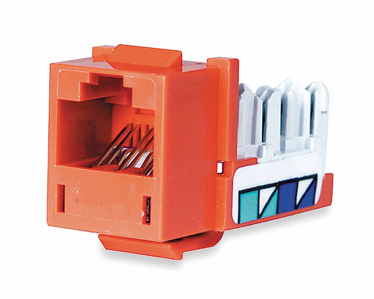 Jack, Orange, Cat5e