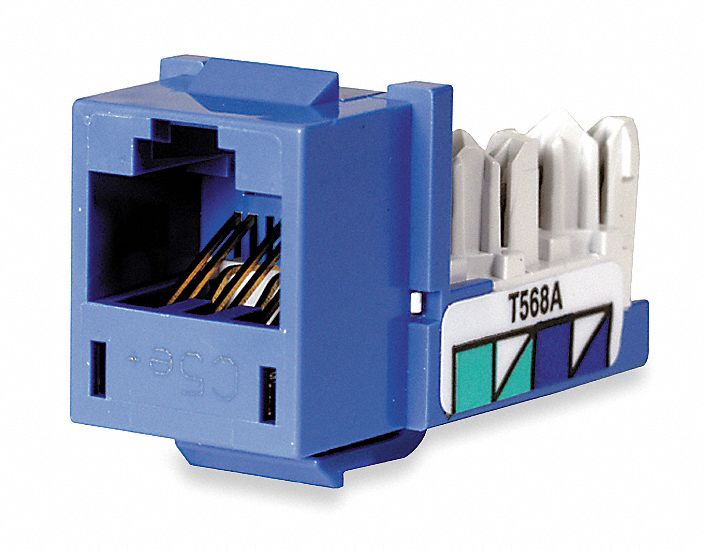 Jack, Blue, Cat5e, Rj45