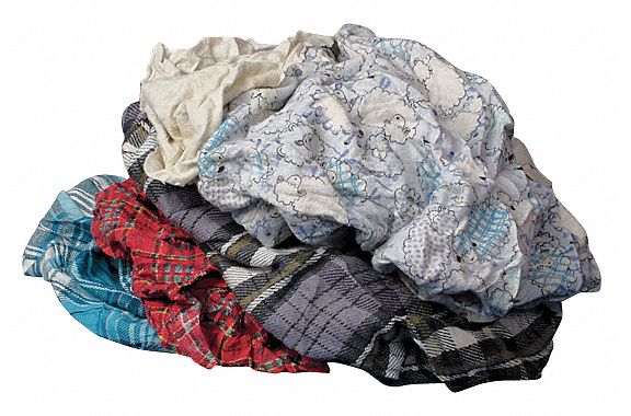 Cloth Rag, Rcycld Cottn, 10 lb. Box