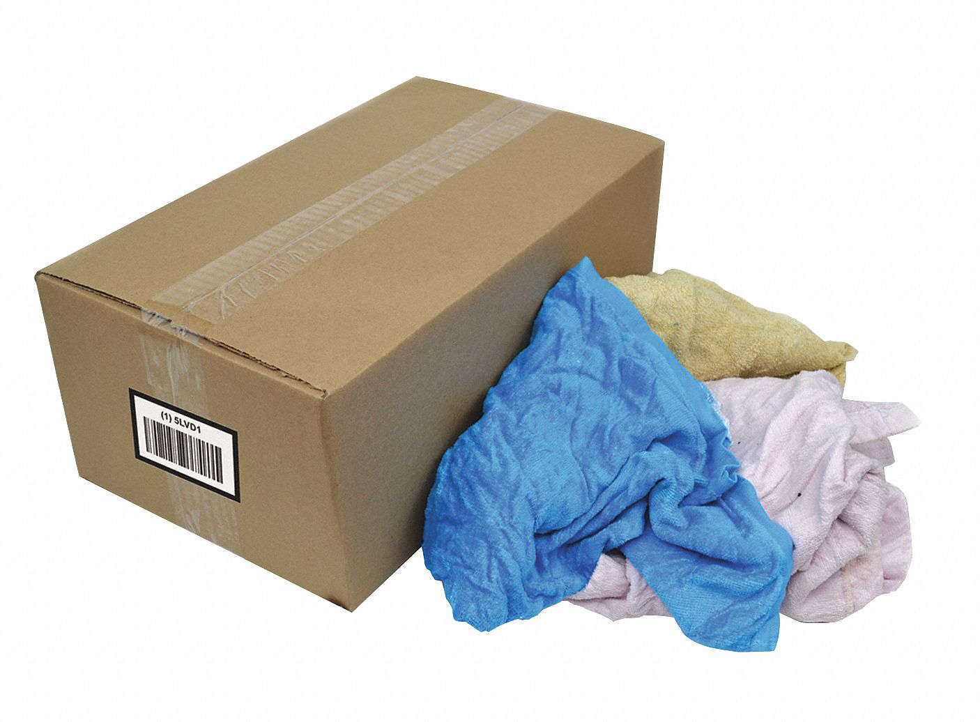 Cloth Rag, Rcycld Cottn Towels, 4 lb.Box