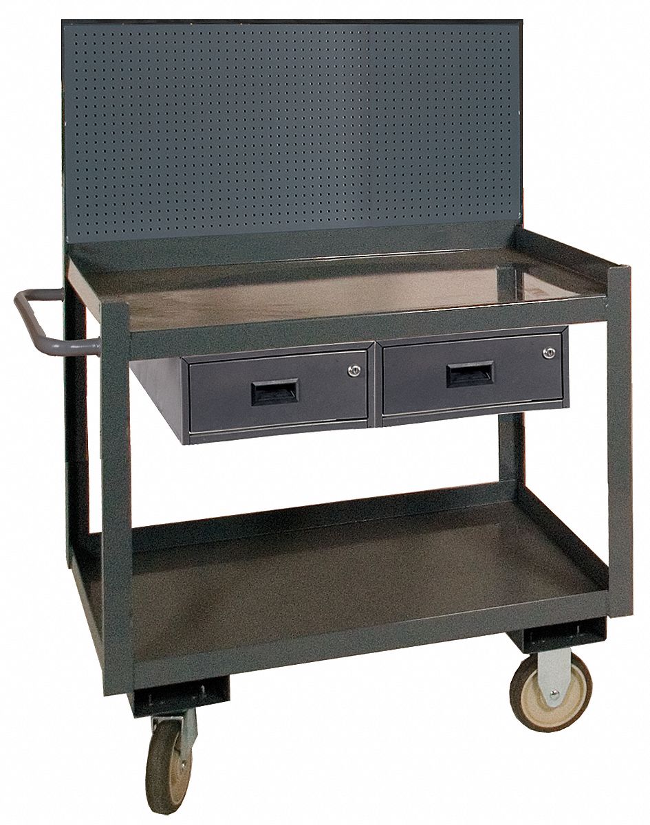 Mobile Workctr w/Pegbrd, 1200 lb., 36 In.W