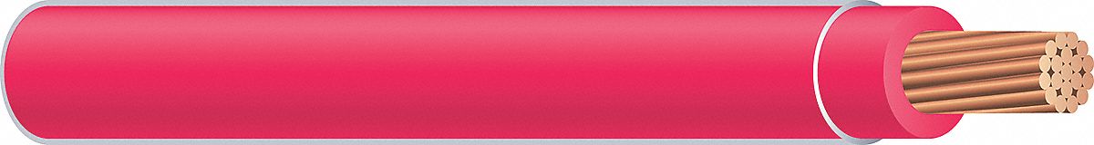 Wire, Building, Strd, 14AWG, MTW, Red, 500Ft
