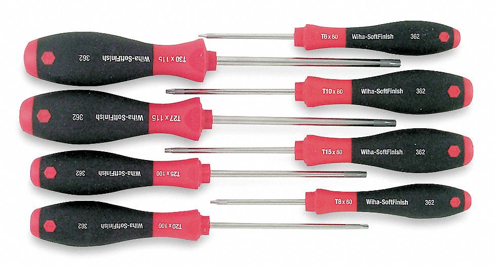 Screwdriver Set, Torx, Ergo, 8 Pc