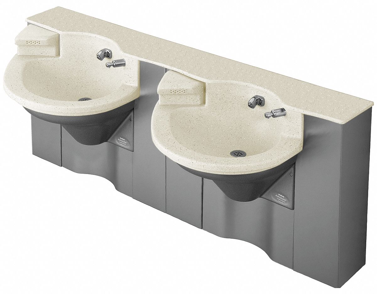 Hands Free Sink, 66x30x37, Oat