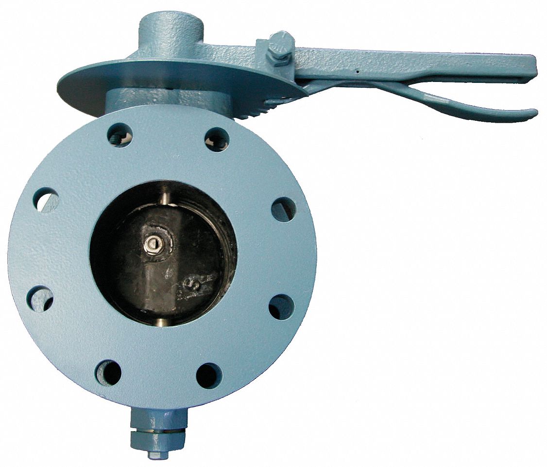Butterfly Valve, Flanged, 3 In, Locking