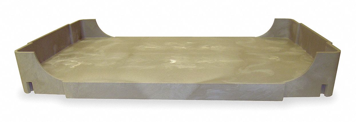 Flat Shelf, 400 lb., Beige, 38 In. L