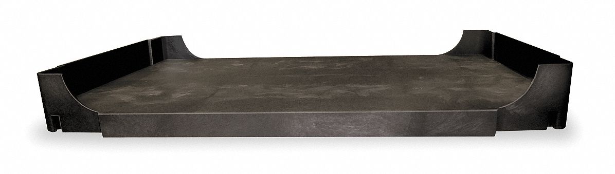 Flat Shelf, 400 lb., Black, 44 In. L
