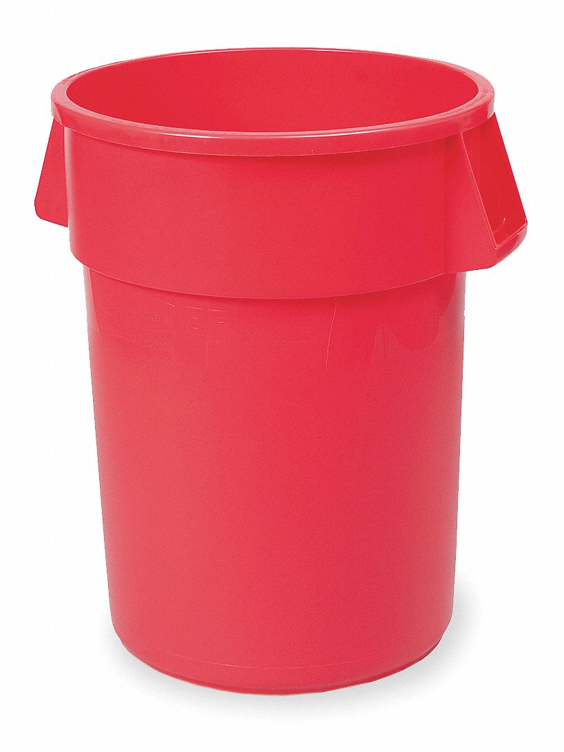 Round Container, 32 G, Red