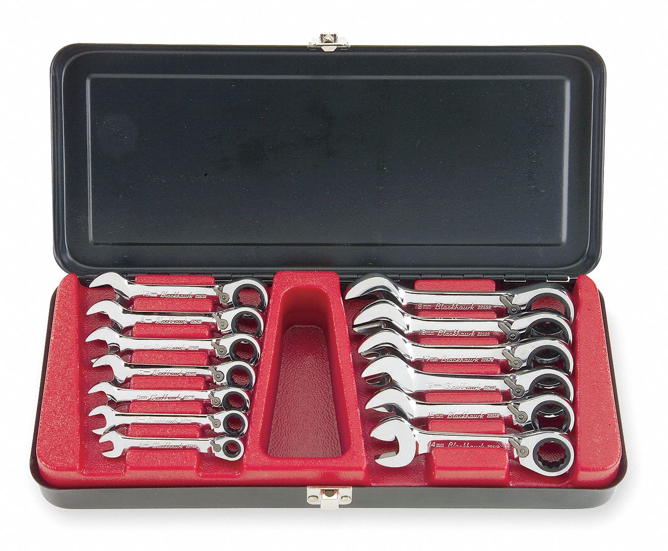 Reversible Wrench Set, Metric, 13 PC