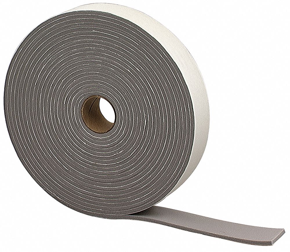 Foam Tape, W 1-1/4 In., L 30 Ft.