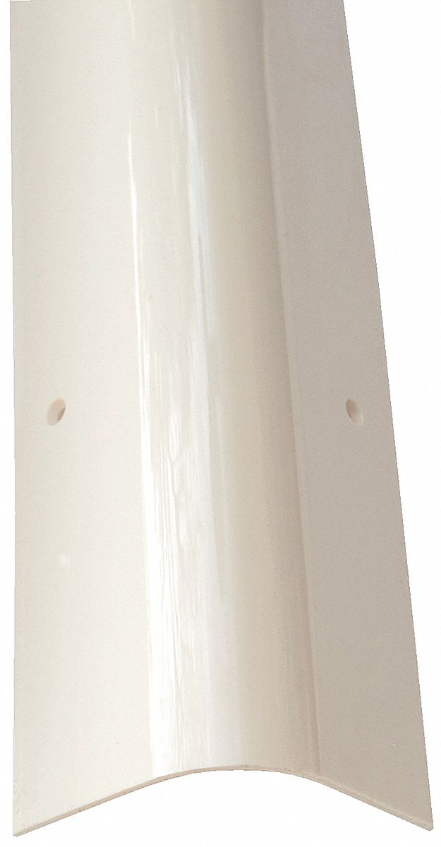 Corner Guard, OAH48In, White, Rounded Angle