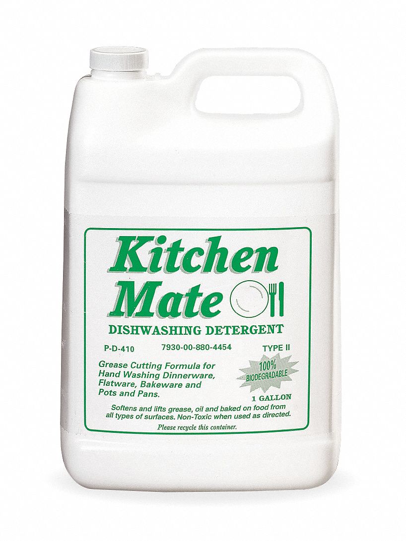 Dishwashing Detergent, 1 gal, Unscntd, PK6