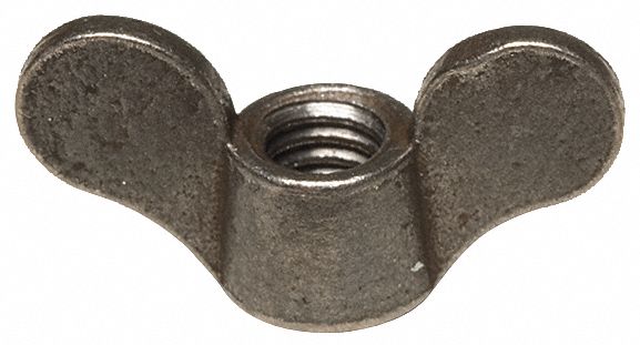 Wing Nut, Iron, 1/4-20 x 1-1/8 In, Pk 10