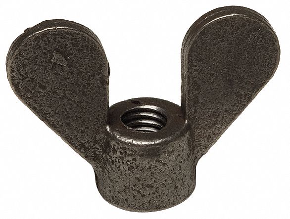 Wing Nut, Steel, 3/8-16 x 1-7/8 In, Pk 10
