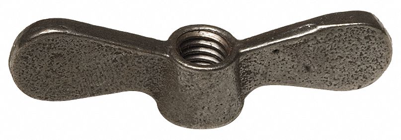 Wing Nut, Steel, 5/16-18 x 2-1/2 In, Pk 10