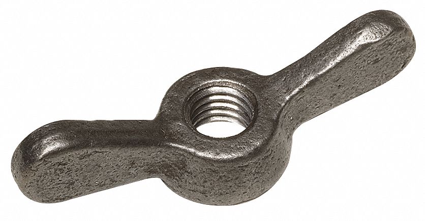 Wing Nut, Steel, 3/8-16 x 3 In, Pk 10