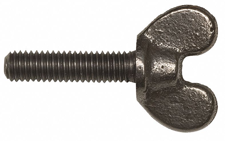 Wing Screw, Iron, 5/16-18 x 2-1/2 In, Pk 25