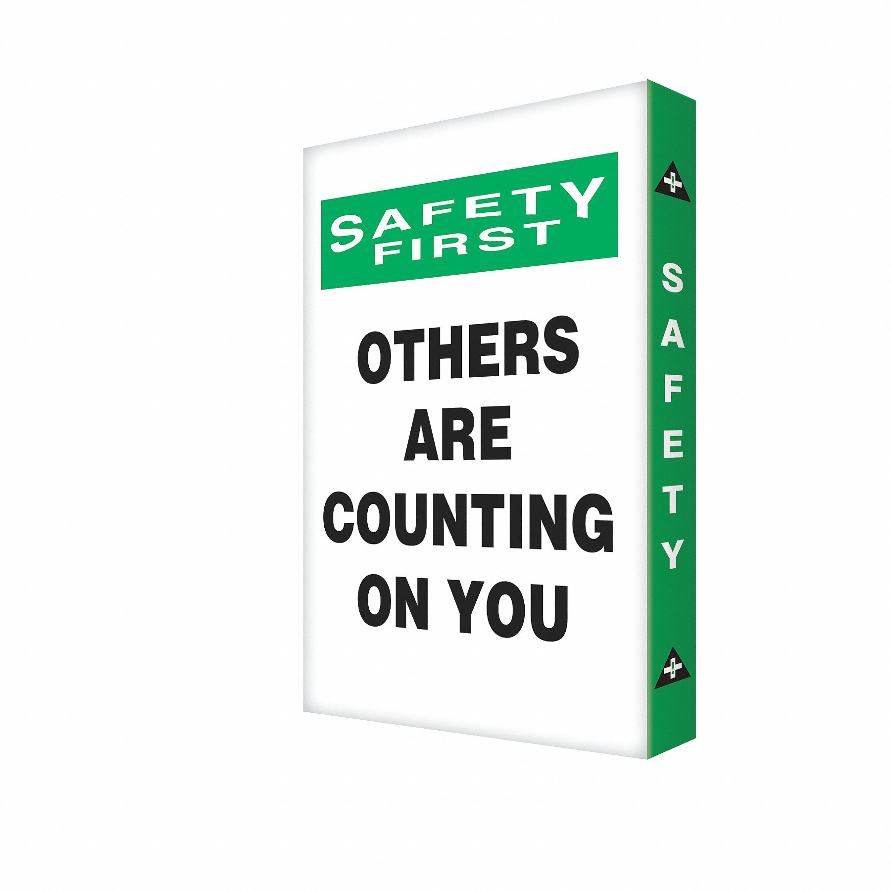 Caution Sign, 24 x 18In, BK and GRN/WHT, AL