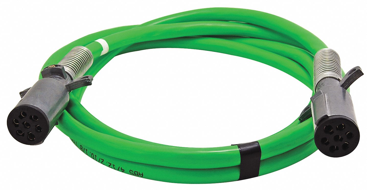 ABS Power Cable, Straight, 7-Way, 15 Ft L