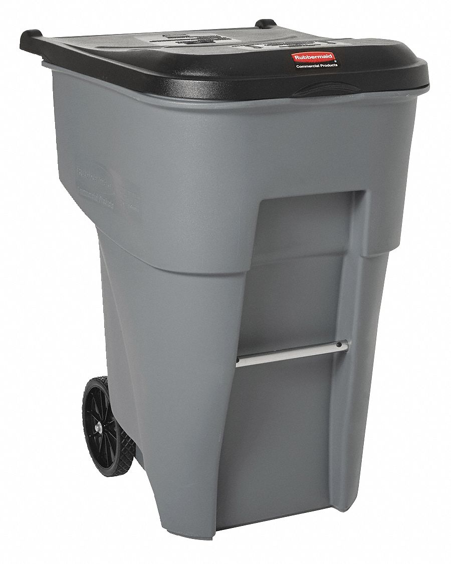 Roll Out Container With Lid, 95 G, Gray