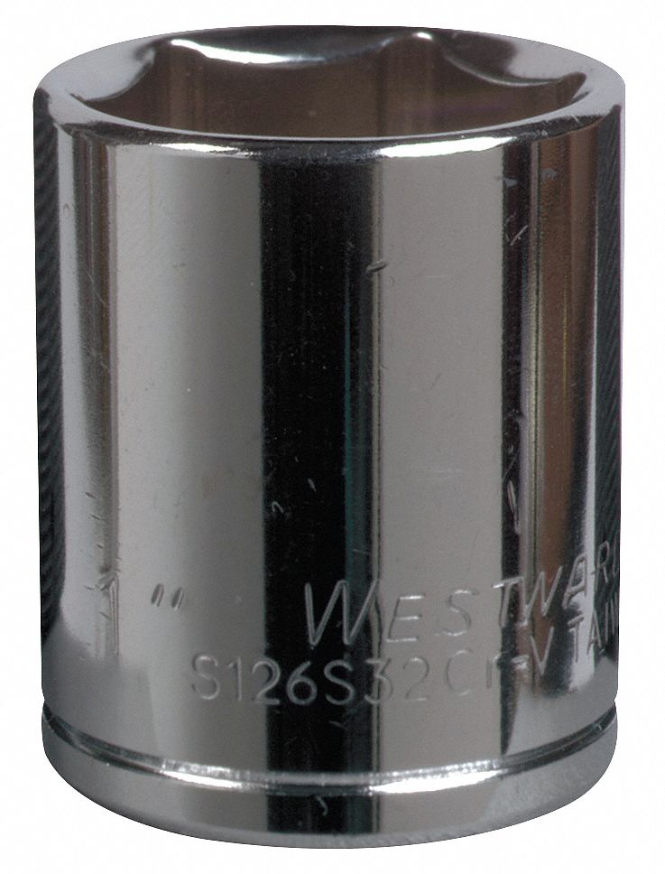 Socket, 1/4 Dr, 10mm, 6 Pt, Chrome