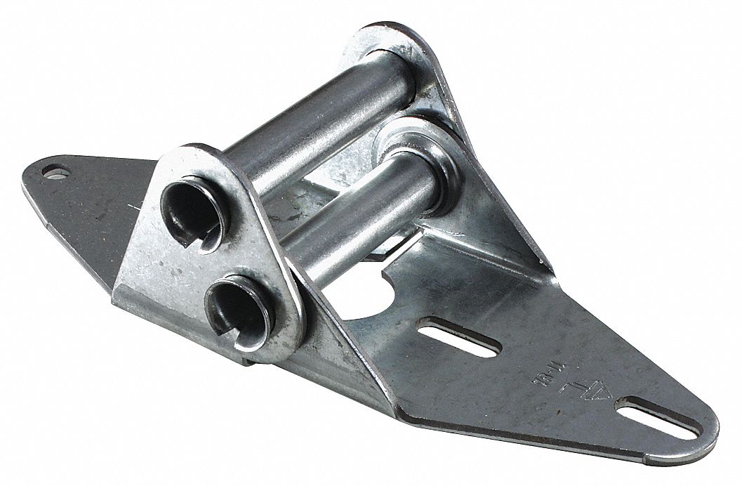 Garage Door Hinge, #4, Zinc, Pk 2