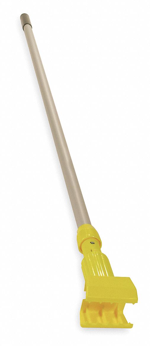 Mop Handle, 60In., Aluminum, Gray