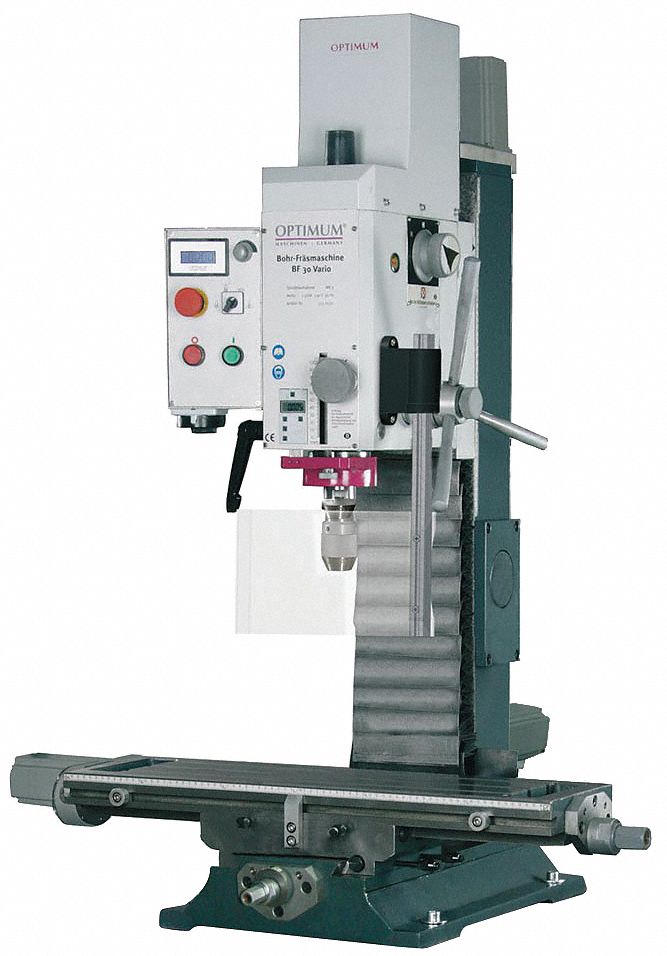 CNC Gear Head Mill/Drill, 17 In, 1Hp, 115v