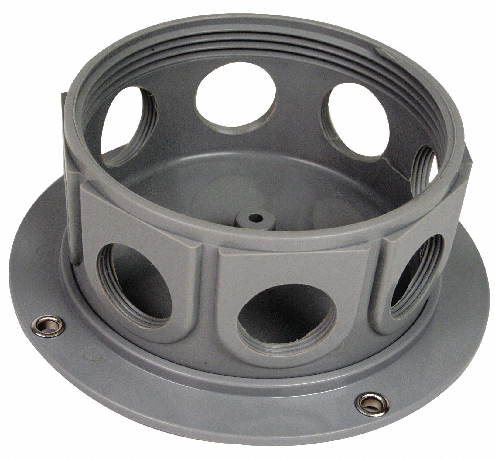 Junction Box, Round Surface Mount, Grey