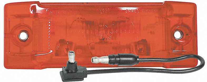 Clearance/Marker, Rectangle, LED, Red